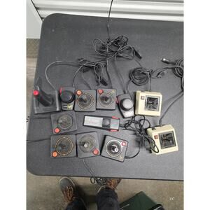 Atari Controller Lot Joysticks Paddle Touch Pad Trackball Vintage Untested